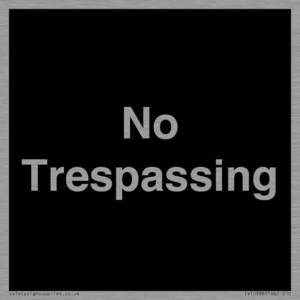 No Trespassing